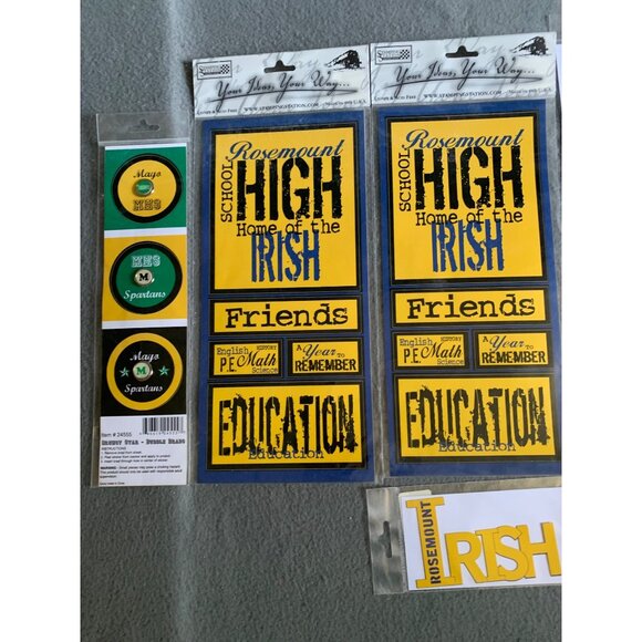 Rosemount High School Irish Stickers & Decals Assorted School Spirit Designs - Picture 3 of 10